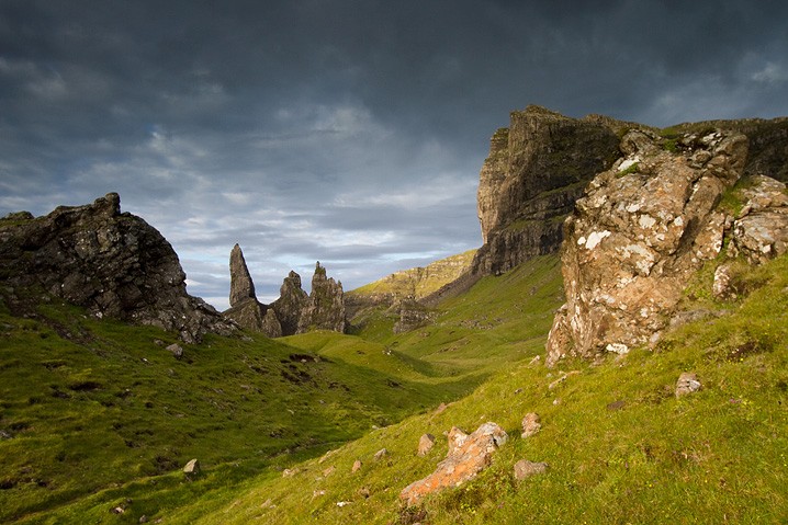 Landschaft Old man of storr